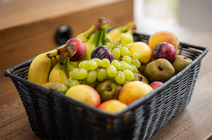 DELA Lebensversicherungen - Obstkorb: frisches Obst für Mitarbeiter