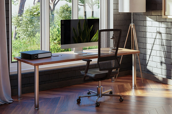 Moderner Home Office Arbeitsplatz.